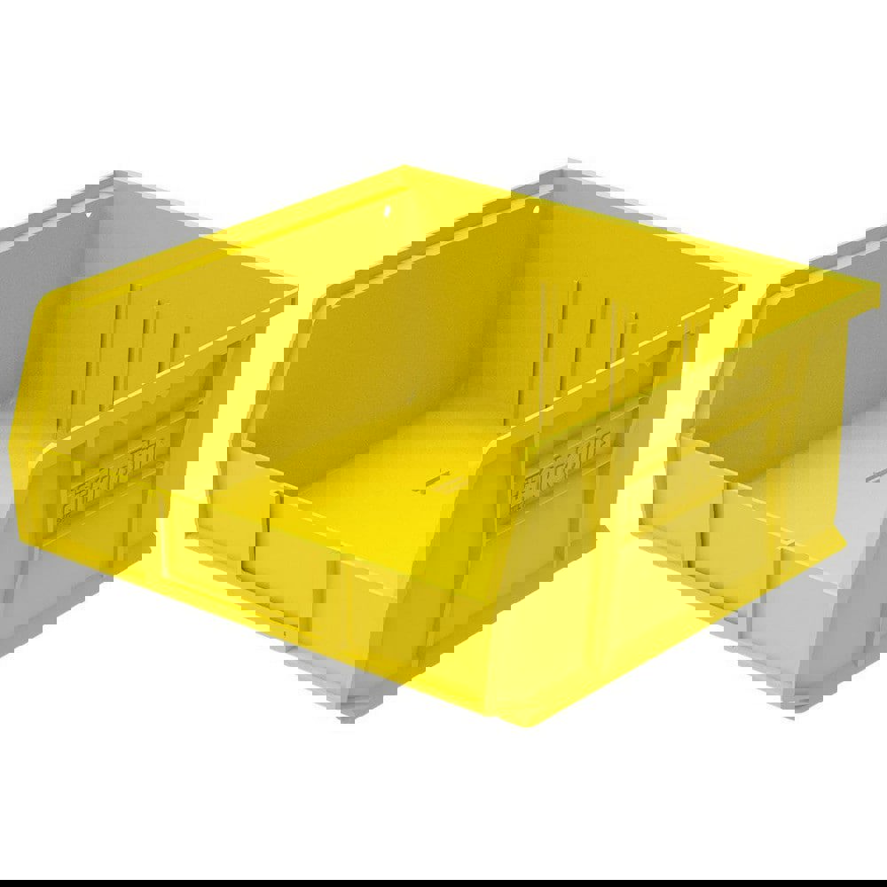 Plastic Hopper Stacking Bin: Yellow